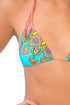 Luli Fama Sueños Estrellados Zig Zag Knotted Cut Out Triangle Top